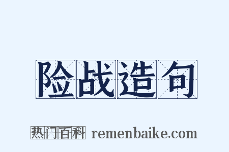 险战造句是什么意思的图片